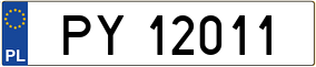 Truck License Plate